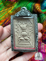 Rare amulette ancienne du Bouddha de fortune Phra Sanghajai - Très Vénérable LP Tae du Wat Sam Ngam. # 394