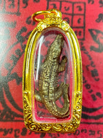 Thai Crocodile Amulet - Wat Khao Kalok. #438