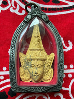 Amulette masque d'or Phra Lak Na Thong - Vénérable LP Phad. # 233