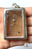 Phra Somdej Amulet with Phratat Relic Stones - Venerable Phra Luang Thudong. #248