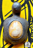 Bia Gae Protective Thai Amulet in the shape of a turtle - Wat Klang Bang Kaew. #403