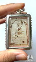 Phra Somdej Amulet with Phratat Relic Stones - Venerable Phra Luang Thudong. #248