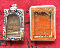 Amulet portrait of the Most Venerable LP Saen (with Yant Kropetch). #296