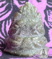 Amulets of Phra Pikanet (Ganesh) in Burmese jade - Wat Phasi # 330