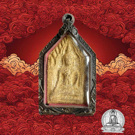 Grande amulette de charme Phra Khunpen - Vénérable Phra Baitika Sang-Arun. 