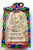 Multi-Colored Three-Tier Phra Somdej Amulet – Venerable Phrakru Phiset Thammarat. #443