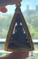 Ancient Phra Geow Amulet of the Emerald Buddha - Wat Prod Kaset (1957) #328