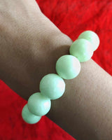 Ye Ming Zhu fluorescent sacred Chinese stone bracelet. #158