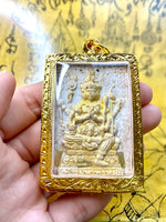 Large Nine-Tier Phra Somdej (and Phra Phrom) Amulet - Venerable Ajarn Deth. #473