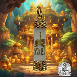 Amulette cire de fortune Kee Phung Maharuay - Wat Traimit. 