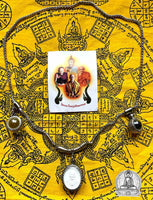 Collier aux amulettes du Wat Sakai - Roop Lor Phong Jakapat et Look Geow.