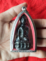 Large amulet of Phra Kling Buddha in mekkapat alchemical alloy. #165