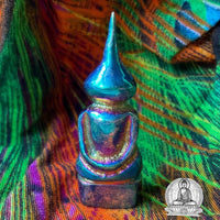 Phra Somdej alchemical amulet in rainbow Lek Lai - Wat Puthai Sawan. #227