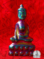 Phra Kling alchemical amulet in rainbow Lek Lai - Wat Puthai Sawan. #231