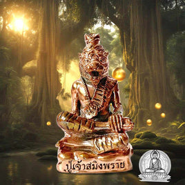 Amulette Lersi a face de tigre - Vénérable LP Nen Kaew Kamphiro.