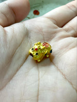 Golden Chinese Pixiu Amulet Bead – Protection and Prosperity. #416