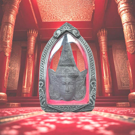 Amulette masque d'or Phra Lak Na Thong - Vénérable LP Phad.