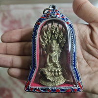 Grande amulette Thaï ancienne du Bouddha Phra Naphok - Wat Bawon Niwet # 369