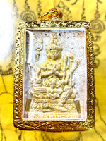 Large Nine-Tier Phra Somdej (and Phra Phrom) Amulet - Venerable Ajarn Deth. #473