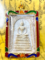 Large Nine-Tier Phra Somdej (and Phra Phrom) Amulet - Venerable Ajarn Deth. #473