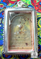 Amulette Phra Somdej avec pierres reliques Phratat - Vénérable Phra Luang Thudong. # 248