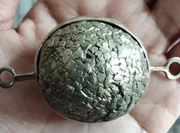 Beaux pendentifs boule de pyrite. # 161