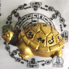 Tortue dorée de fortune Phaya Taoreuam Thong - Wat Païlom (Temple du Très Vénérable LP Poon) # 193