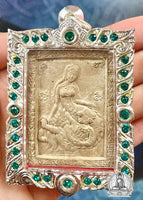 Thai love amulet of Hanuman courting a mermaid  - Wat Raï and Wat Mongkhön Thep Nimit # 388